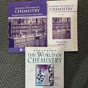 Exploring the World of Chemistry -  book, student guide, teacher key & tests